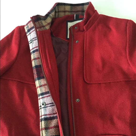 Tommy Hilfiger red blended wool coat - Picture 6 of 13